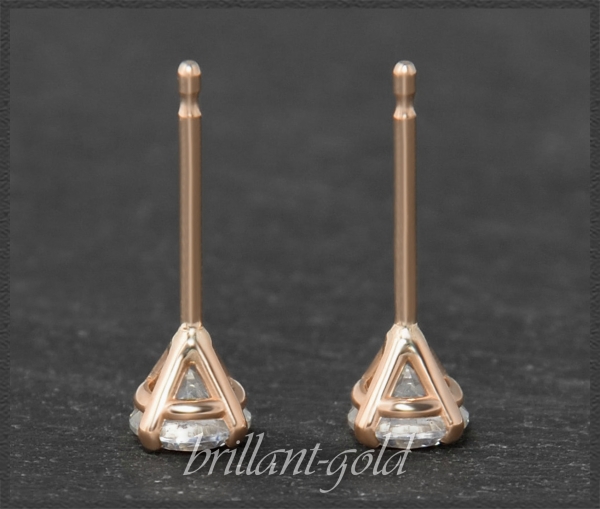 Preview: 585 Gold Brillant Ohrstecker 0,549ct + IGI Zertifikat